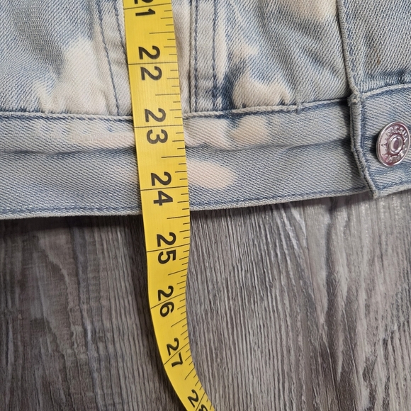 Pacsun Sherpa Lined Collar Jean Denim Heavyweight Button Jacket Women Size S - Picture 12 of 12